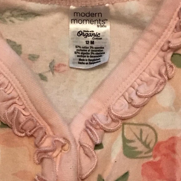 Shabby chic modern moments made with organic cotton size 12 month sleeper❤️ - Picture 5 of 5